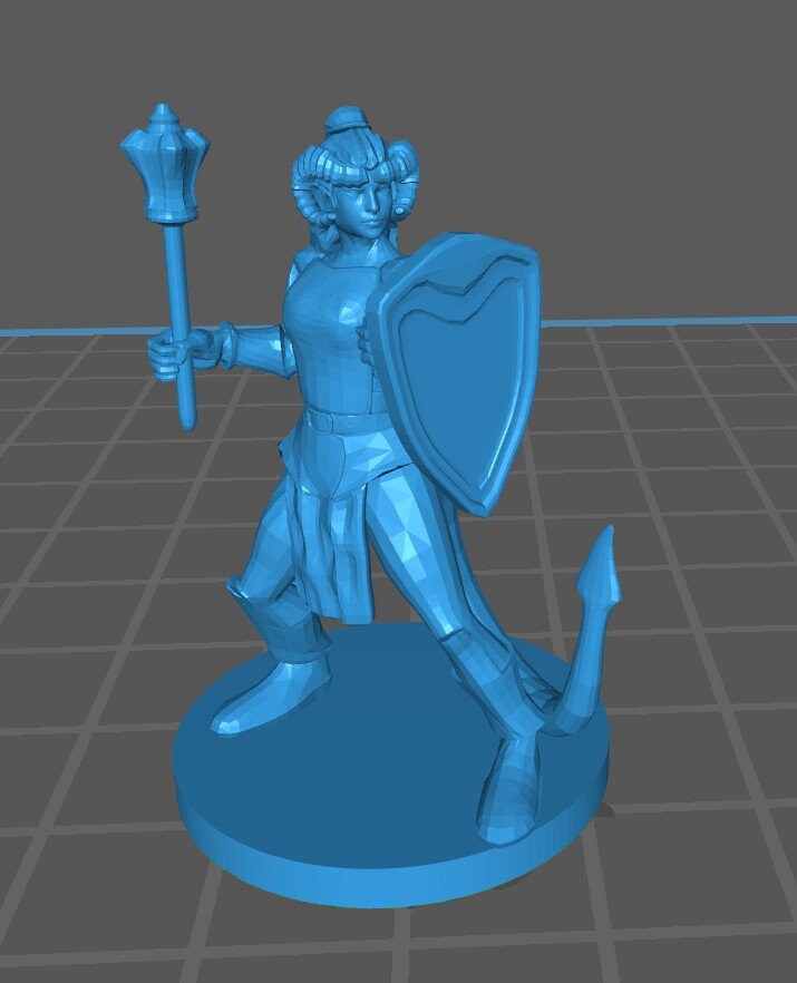 Tiefling Cleric Mini - DND - Pathfinder - Dungeons & Dragons - RPG - Tabletop - mz4250- Miniature - 28 mm - 1" Scale