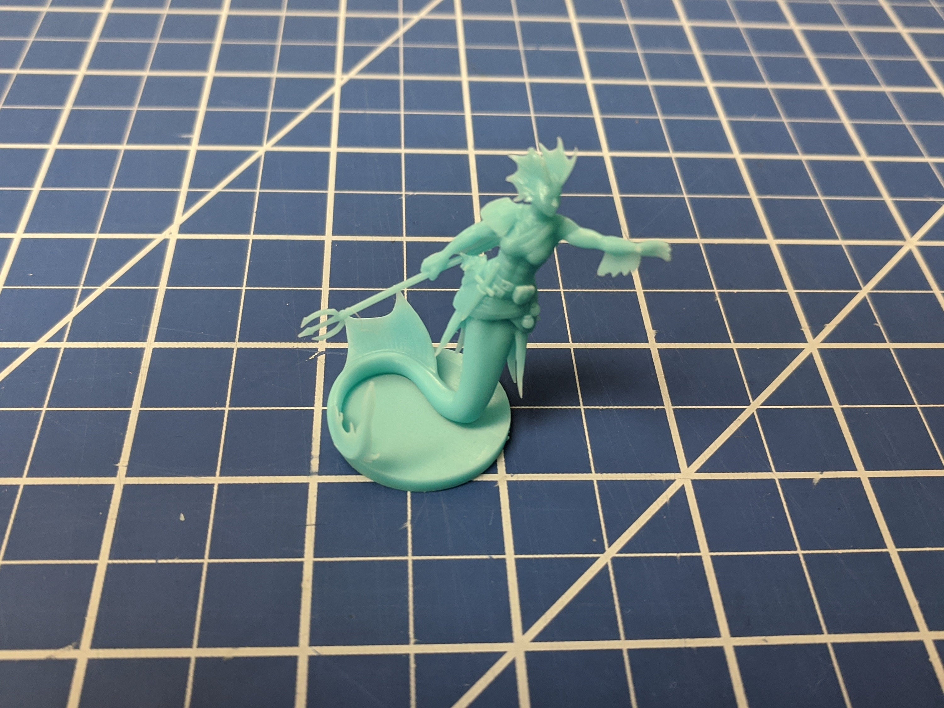 Merfolk Mini - DND - Pathfinder - Dungeons & Dragons - RPG - Tabletop - mz4250- Miniature-28mm-1"Scale
