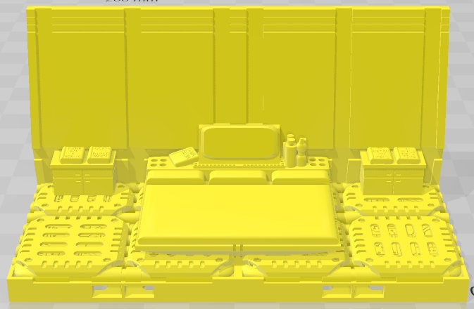 Captain Quarters Set 2 - Space Ships 3 - Pathfinder - Dungeons & Dragons -RPG- Tabletop-Terrain-28 mm/1-AetherStudios