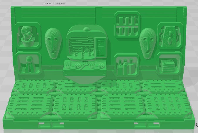 Captain Quarters Set 2 - Space Ships 3 - Pathfinder - Dungeons & Dragons -RPG- Tabletop-Terrain-28 mm/1-AetherStudios