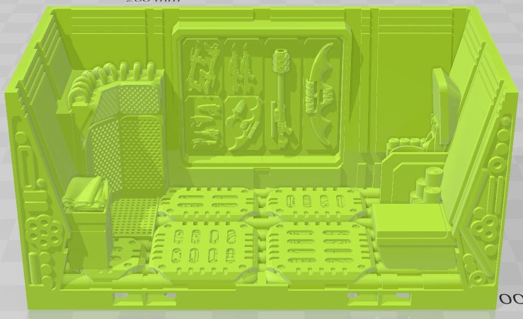 Captain Quarters Set 2 - Space Ships 3 - Pathfinder - Dungeons & Dragons -RPG- Tabletop-Terrain-28 mm/1-AetherStudios