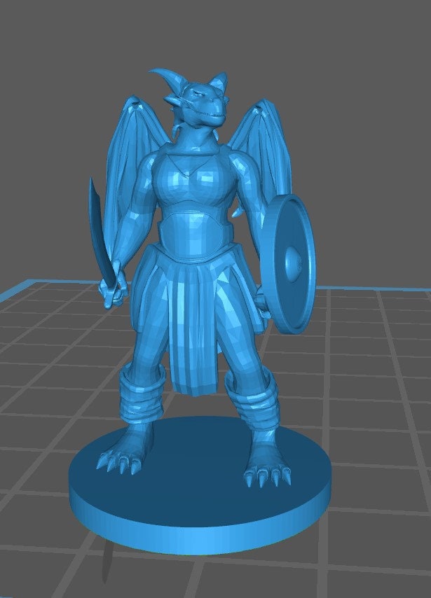 Dragonborn Druid Mini - DND - Pathfinder - Dungeons & Dragons - RPG - Tabletop - mz4250- Miniature-28mm-1"Scale