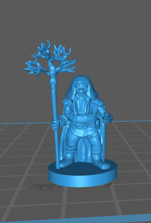 Gnome Druid Mini - DND - Pathfinder - Dungeons & Dragons - RPG - Tabletop - mz4250- Miniature-28mm-1"Scale