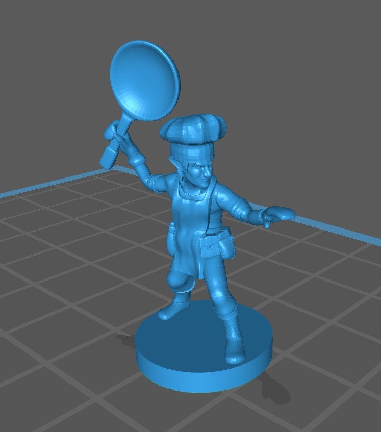 Gnome Fighters Mini - DND - Pathfinder - Dungeons & Dragons - RPG - Tabletop - mz4250- Miniature-28mm-1"Scale