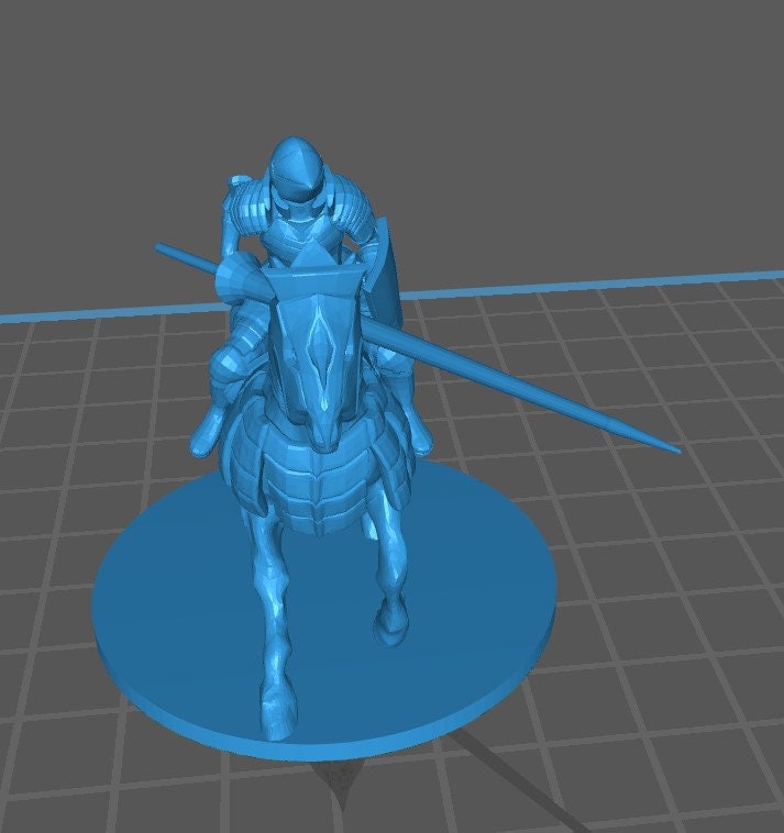 Human Cavalier Mini - DND - Pathfinder - Dungeons & Dragons - RPG - Tabletop - mz4250- Miniature-28mm-1"Scale