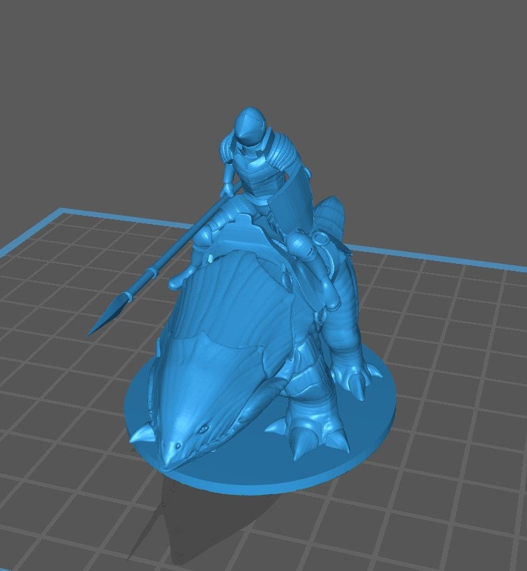 Human Cavalier Mini - DND - Pathfinder - Dungeons & Dragons - RPG - Tabletop - mz4250- Miniature-28mm-1"Scale