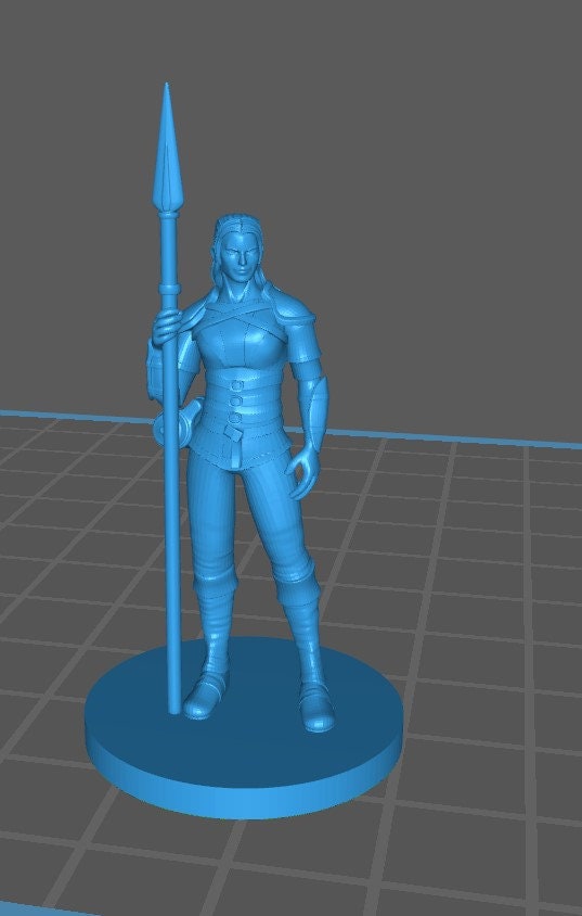 Human Fighter Mini Pack 2 - DND - Pathfinder - Dungeons & Dragons - RPG - Tabletop - mz4250- Miniature-28mm-1"Scale