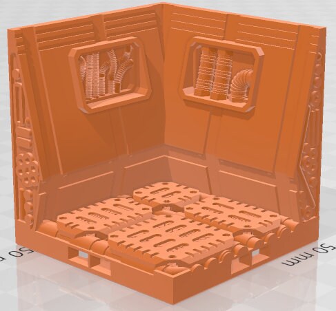 Engineering Corners - Space Ships 3 - Pathfinder - Dungeons & Dragons -RPG- Tabletop-Terrain-28 mm/1-AetherStudios