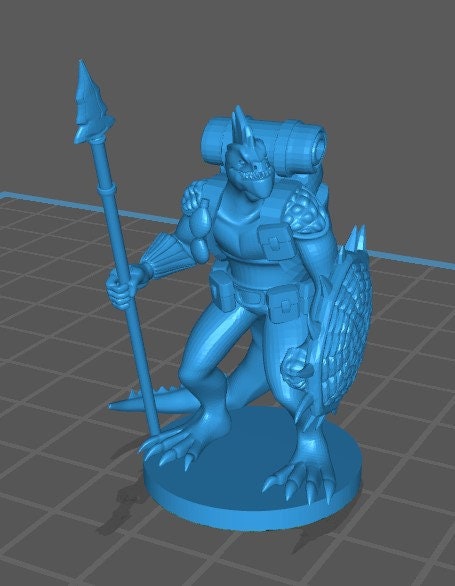 Other Races Fighter Mini Pack 2 - DND - Pathfinder - Dungeons & Dragons - RPG - Tabletop - mz4250- Miniature-28mm-1"Scale