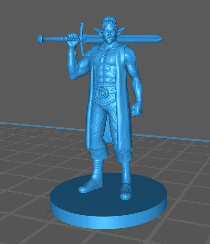 Other Races Fighter Mini Pack 2 - DND - Pathfinder - Dungeons & Dragons - RPG - Tabletop - mz4250- Miniature-28mm-1"Scale