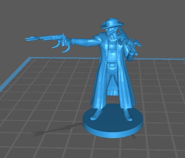 Half Orc Gunslinger Mini - DND - Pathfinder - Dungeons & Dragons - RPG - Tabletop - mz4250- Miniature-28mm-1"Scale