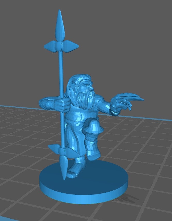 Dwarf Monk Mini - DND - Pathfinder - Dungeons & Dragons - RPG - Tabletop - mz4250- Miniature-28mm-1"Scale