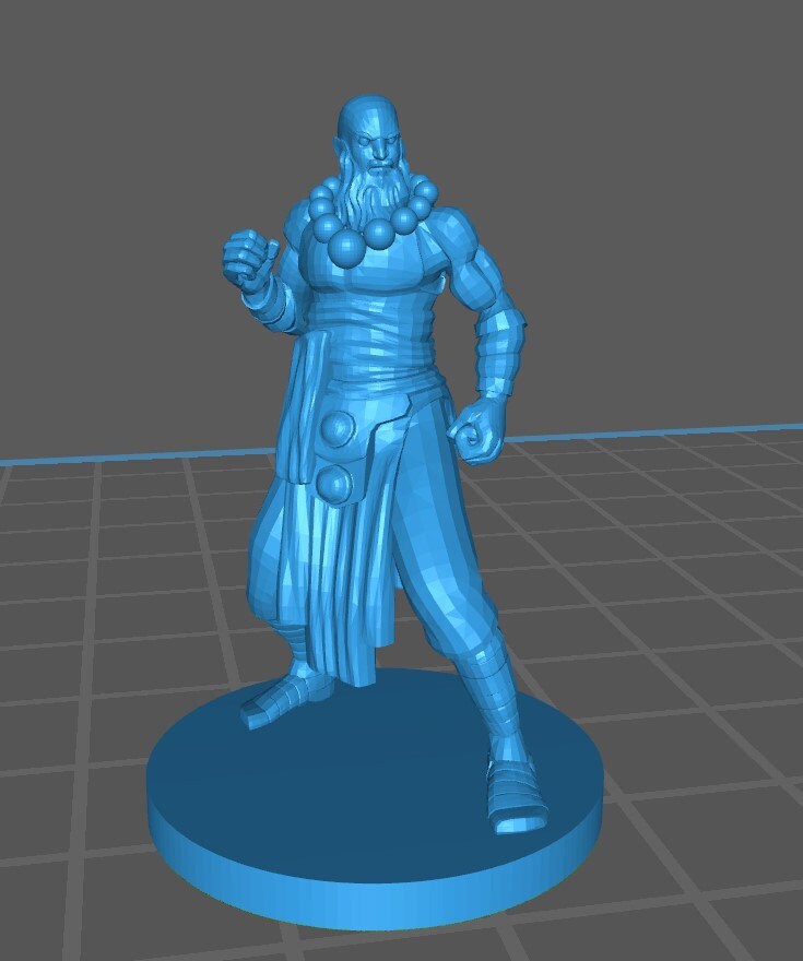 Human Monk Mini - DND - Pathfinder - Dungeons & Dragons - RPG - Tabletop - mz4250- Miniature-28mm-1"Scale