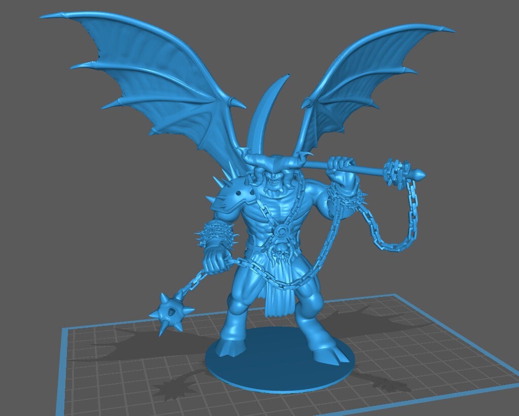 Demon Balor / Belaphoss Mini - DND - Pathfinder - Dungeons & Dragons - RPG - Tabletop - mz4250- Miniature-28mm-1"Scale