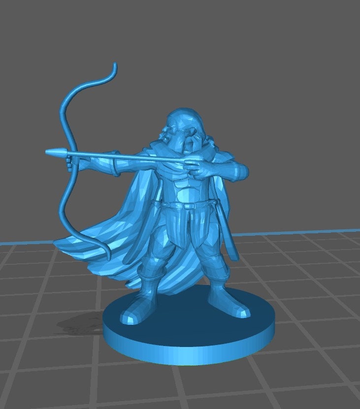 Dwarf Ranger Mini - DND - Pathfinder - Dungeons & Dragons - RPG - Tabletop - mz4250- Miniature-28mm-1"Scale