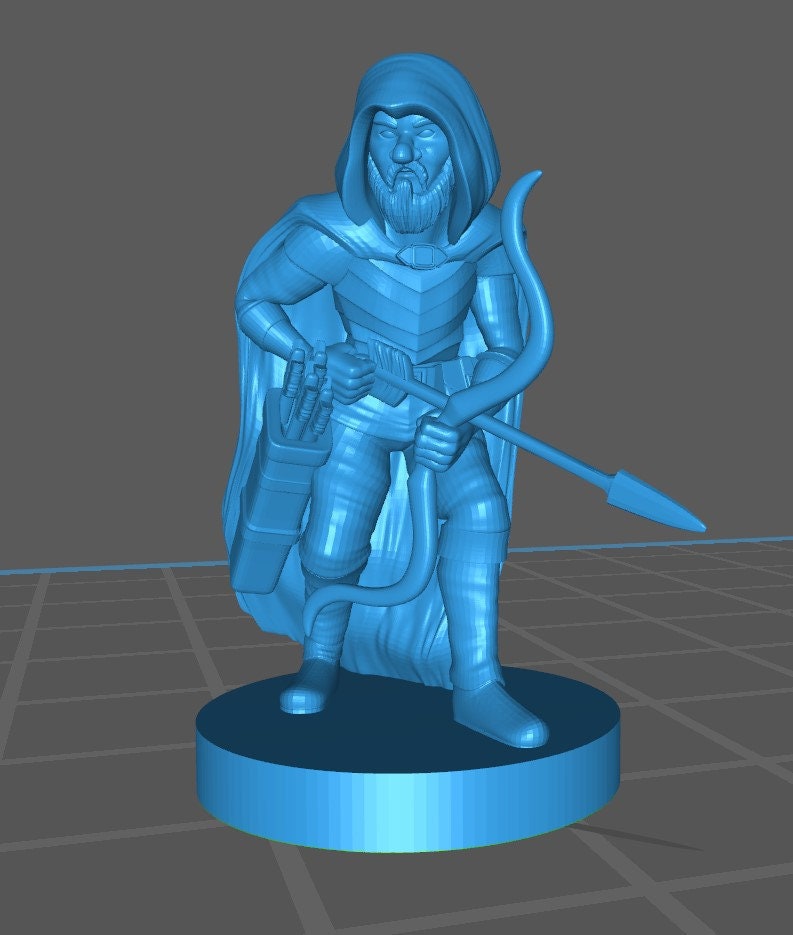 Gnome Ranger Mini - DND - Pathfinder - Dungeons & Dragons - RPG - Tabletop - mz4250- Miniature-28mm-1"Scale