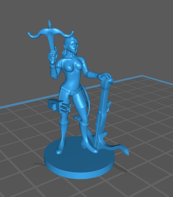 Human Rangers with Crossbows Mini - DND - Pathfinder - Dungeons & Dragons - RPG - Tabletop - mz4250- Miniature-28mm-1"Scale