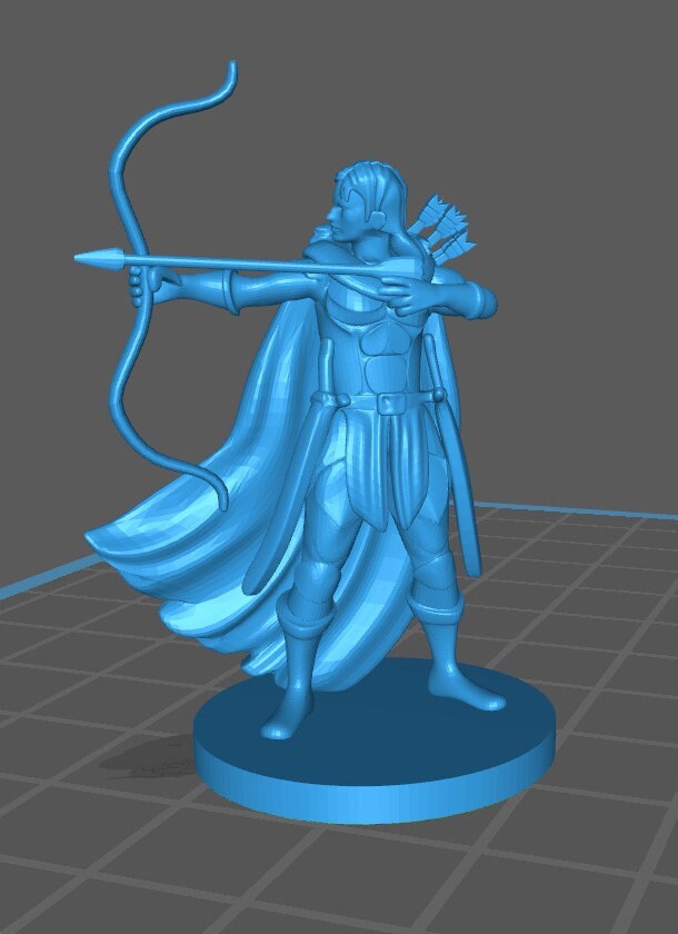 Human Rangers Mini - DND - Pathfinder - Dungeons & Dragons - RPG - Tabletop - mz4250 - Miniature - 28 mm - 1" Scale