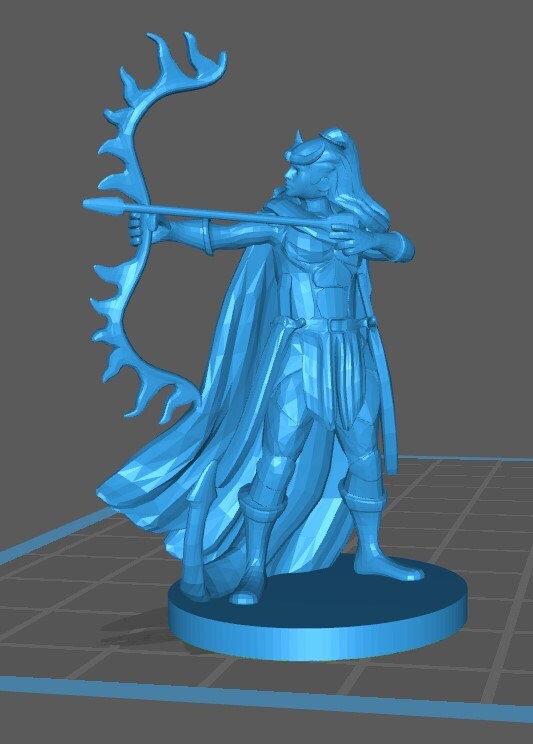 Tiefling Rangers Mini - DND - Pathfinder - Dungeons & Dragons - RPG - Tabletop - mz4250- Miniature-28mm-1"Scale