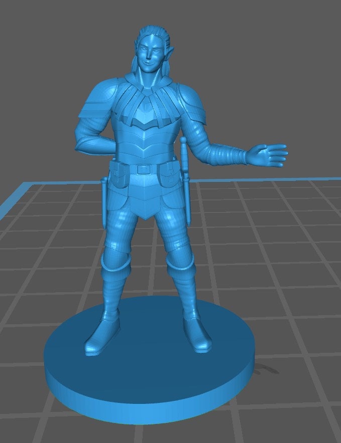 Elf Rogue Mini - DND - Pathfinder - Dungeons & Dragons - RPG - Tabletop - mz4250- Miniature-28mm-1"Scale