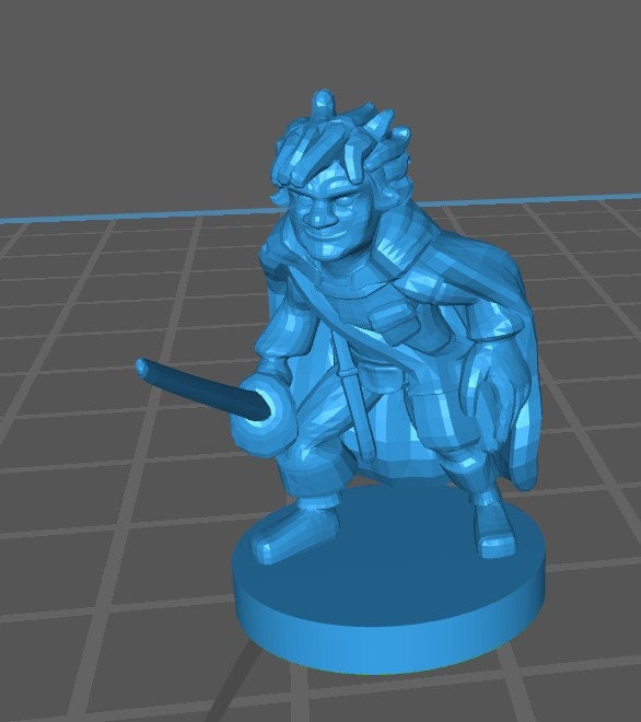 Gnome Rogue Mini - DND - Pathfinder - Dungeons & Dragons - RPG - Tabletop - mz4250- Miniature-28mm-1"Scale