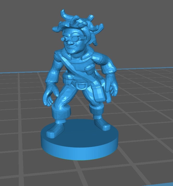 Gnome Rogue Mini - DND - Pathfinder - Dungeons & Dragons - RPG - Tabletop - mz4250- Miniature-28mm-1"Scale