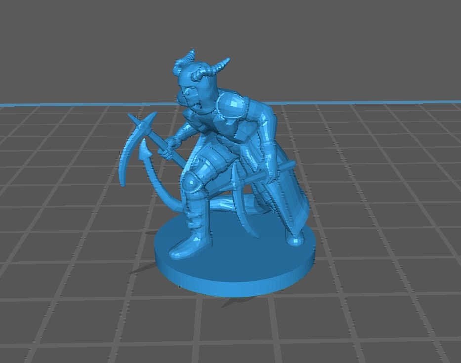 Tiefling Rogue Mini - DND - Pathfinder - Dungeons & Dragons - RPG - Tabletop - mz4250- Miniature-28mm-1"Scale
