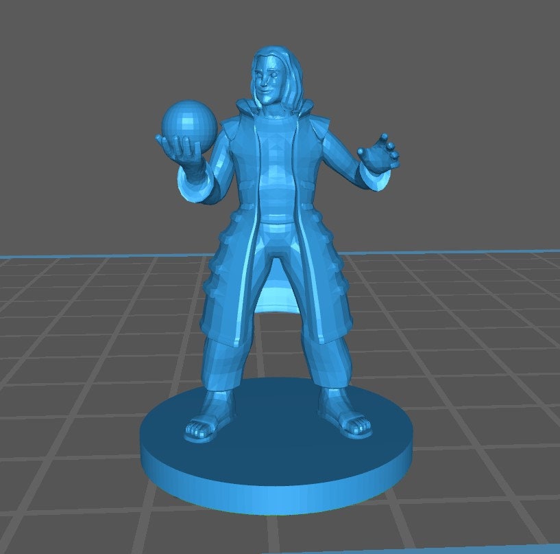 Human Warlock Mini - DND - Pathfinder - Dungeons & Dragons - RPG - Tabletop - mz4250- Miniature-28mm-1"Scale