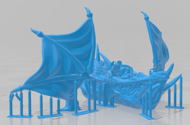 Zol Tigan's Sky Chariot - World of Aach'yn - Pathfinder - Dungeons & Dragons -RPG- Tabletop-Terrain-28 mm/1-AetherStudios