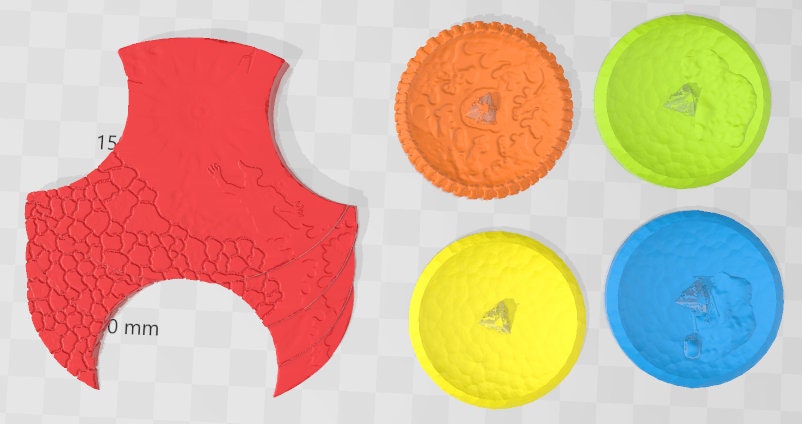 Blood Pools Scatter Set - World of Aach'yn - Pathfinder - Dungeons & Dragons -RPG- Tabletop-Terrain-28 mm/1-AetherStudios