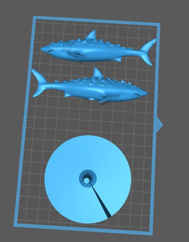 Giant Shark Mini in 3 pieces - DND - Pathfinder - Dungeons & Dragons - RPG - Tabletop - mz4250- Miniature-28mm-1"Scale