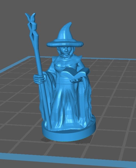 Gnome Wizard Mini - DND - Pathfinder - Dungeons & Dragons - RPG - Tabletop - mz4250- Miniature-28mm-1"Scale