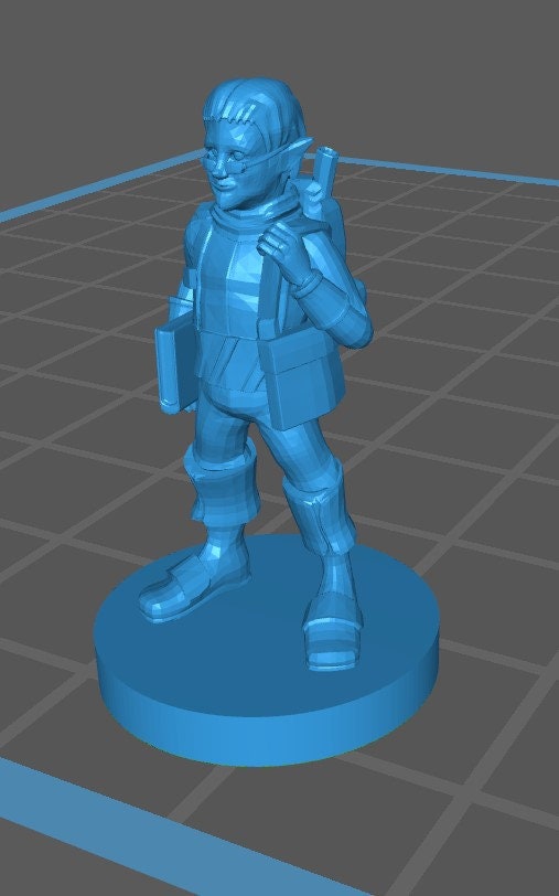 Gnome Wizard Mini - DND - Pathfinder - Dungeons & Dragons - RPG - Tabletop - mz4250- Miniature-28mm-1"Scale