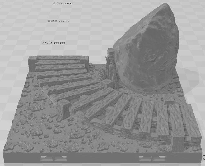 Scarlletfens Brackish Docks Set 1 - Swamp of Sorrows - Pathfinder - Dungeons & Dragons -RPG- Tabletop-Terrain-28 mm / 1"- Aether Studios