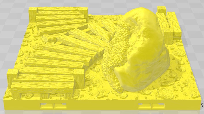 Scarlletfens Brackish Docks Set 2 - Swamp of Sorrows - Pathfinder - Dungeons & Dragons -RPG- Tabletop-Terrain-28 mm / 1"- Aether Studios