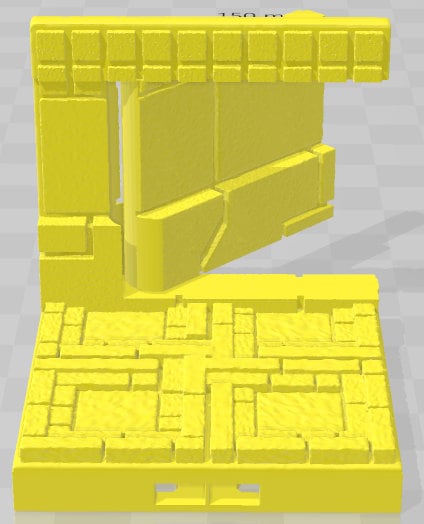 Wall 1 Secret Doors - Aztlan - Pathfinder - Dungeons & Dragons -RPG- Tabletop-Terrain-28 mm / 1"- Aether Studios