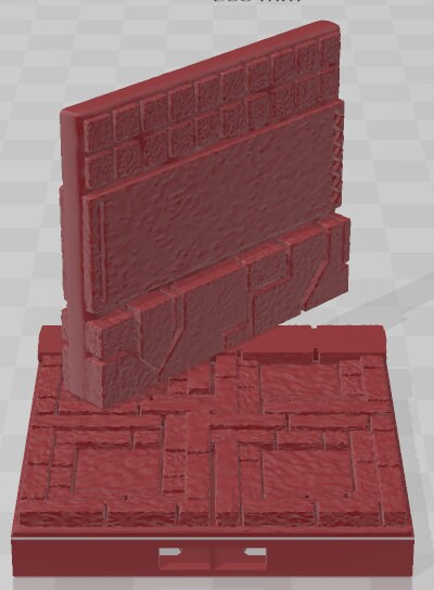 Wall 3 Secret Doors - Aztlan - Pathfinder - Dungeons & Dragons -RPG- Tabletop-Terrain-28 mm / 1"- Aether Studios