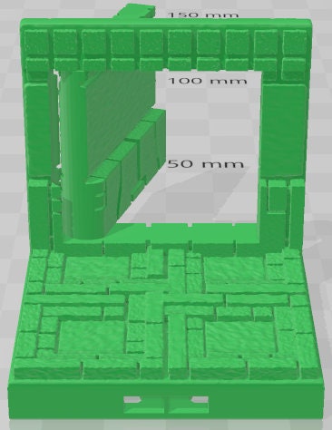 Wall 4 Secret Doors - Aztlan - Pathfinder - Dungeons & Dragons -RPG- Tabletop-Terrain-28 mm / 1"- Aether Studios