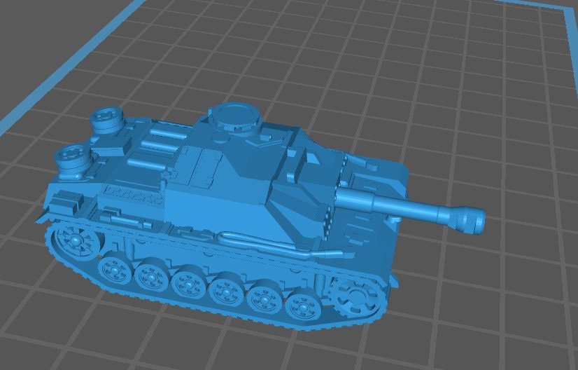 STUG IIIG - STUGH42 - 1:100 scale - Germany - Tanks - Armored Vehicle - World Of Tanks - War Game - Wargaming -Tabletop Games