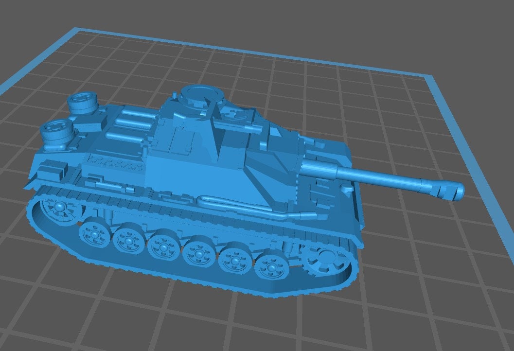 STUG IIIG - STUGH42 - 1:100 scale - Germany - Tanks - Armored Vehicle - World Of Tanks - War Game - Wargaming -Tabletop Games