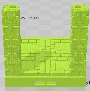 Pillars Style 3 Set 2 - Aztlan 2 Reforged - Pathfinder - Dungeons & Dragons -RPG- Tabletop-Terrain-28 mm / 1"- Aether Studios