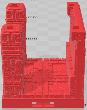 Pillars Style 4 Set 2 - Aztlan 2 Reforged - Pathfinder - Dungeons & Dragons -RPG- Tabletop-Terrain-28 mm / 1"- Aether Studios