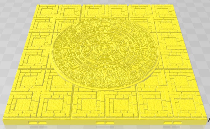 Calendar Floors - Aztlan 4 Reforged - Pathfinder - Dungeons & Dragons -RPG- Tabletop-Terrain-28 mm / 1"- Aether Studios