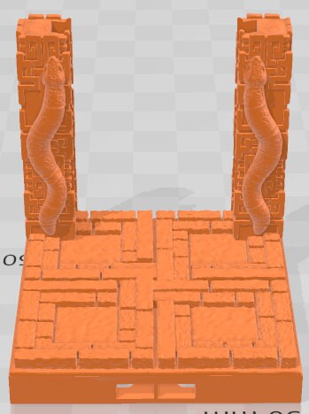 Door Frames 2 Set 2 - Aztlan 4 Reforged - Pathfinder - Dungeons & Dragons -RPG- Tabletop-Terrain-28 mm / 1"- Aether Studios