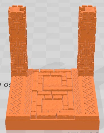 Door Frames 2 Set 3 - Aztlan 4 Reforged - Pathfinder - Dungeons & Dragons -RPG- Tabletop-Terrain-28 mm / 1"- Aether Studios
