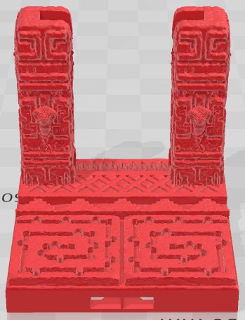 Door Frames 2 Set 4 - Aztlan 4 Reforged - Pathfinder - Dungeons & Dragons -RPG- Tabletop-Terrain-28 mm / 1"- Aether Studios