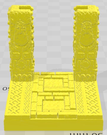 Door Frames 2 Set 4 - Aztlan 4 Reforged - Pathfinder - Dungeons & Dragons -RPG- Tabletop-Terrain-28 mm / 1"- Aether Studios