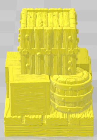 Industrial Yardwork's Loose Cargo - Electro Rail Trains -Pathfinder-Dungeons&Dragons-RPG-Tabletop-Terrain-28mm-AetherStudios