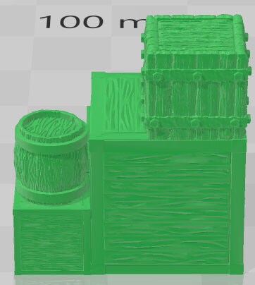 Industrial Yardwork's Loose Cargo - Electro Rail Trains -Pathfinder-Dungeons&Dragons-RPG-Tabletop-Terrain-28mm-AetherStudios