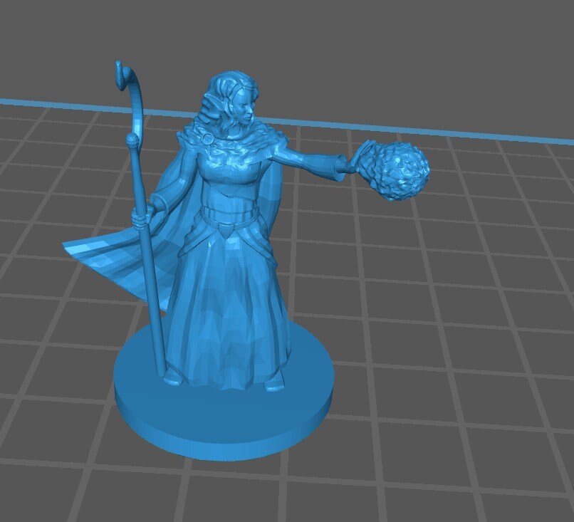 Female Elf Druid Mini - DND - Pathfinder - Dungeons & Dragons - RPG - Tabletop - mz4250- Miniature-28mm-1"Scale